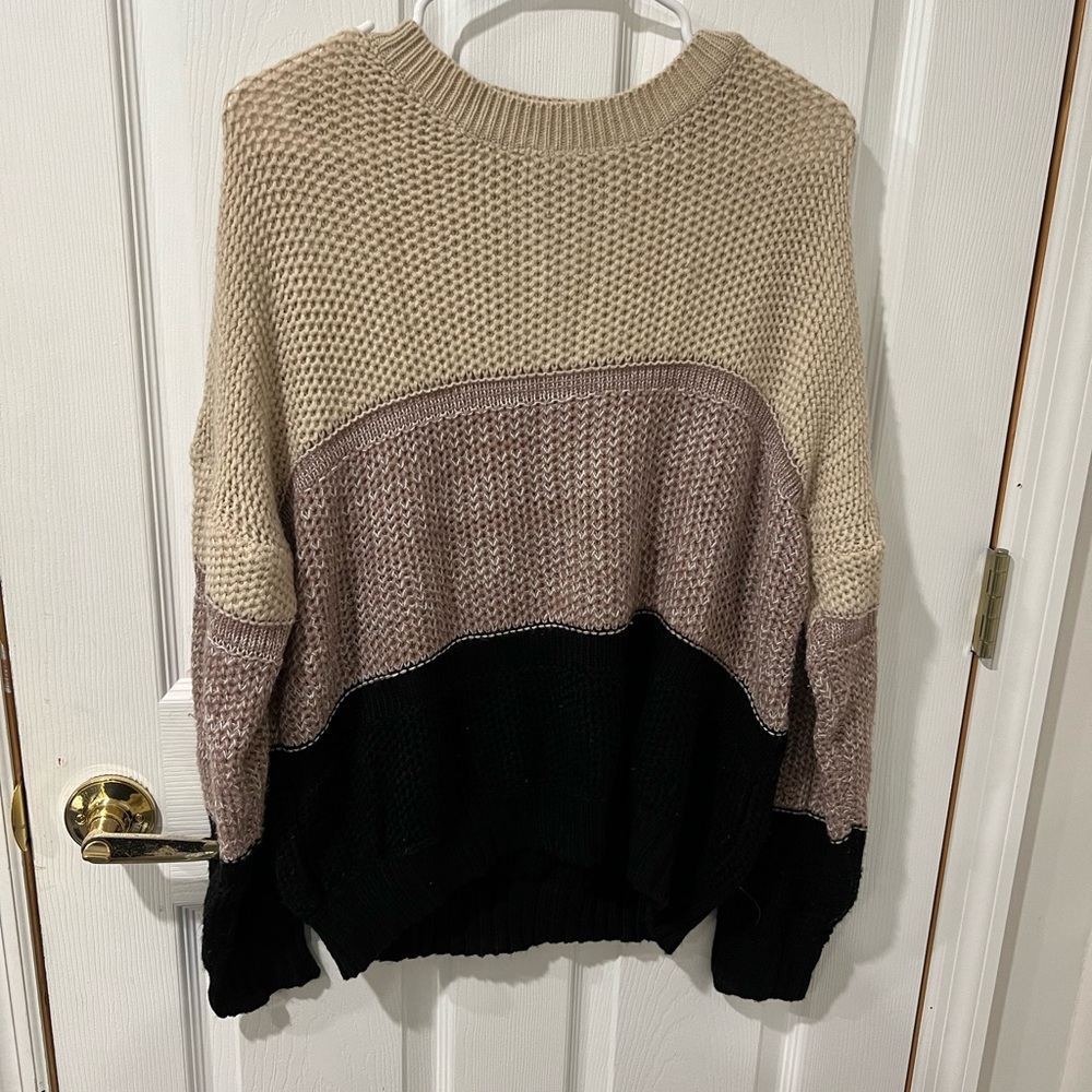 Size medium color block sweater